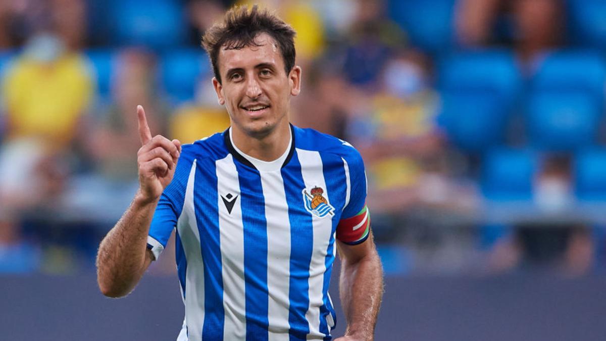 Oyarzabal tras lograr un doblete ante el Cádiz