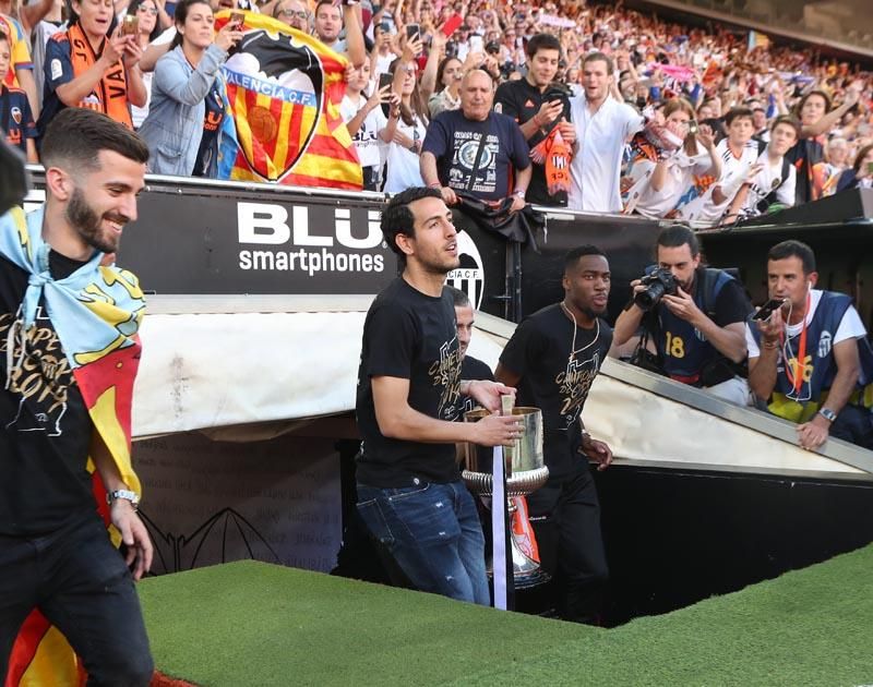 Celebración del Valencia CF campeón de Copa