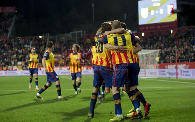 Las imágenes del partido amistoso entre las selecciones de Catalunya y Venezuela disputado en el estadio Montilivi, Girona.