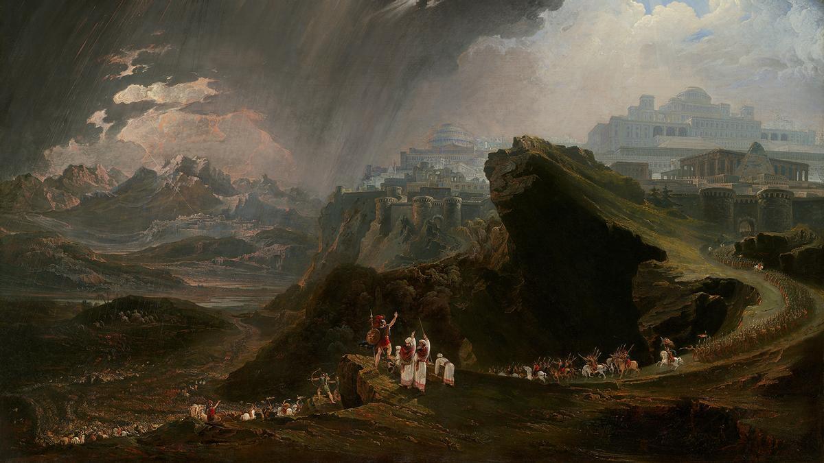 'Josué ordenando al sol que se detenga sobre Gabaón', John Martin, 1816.