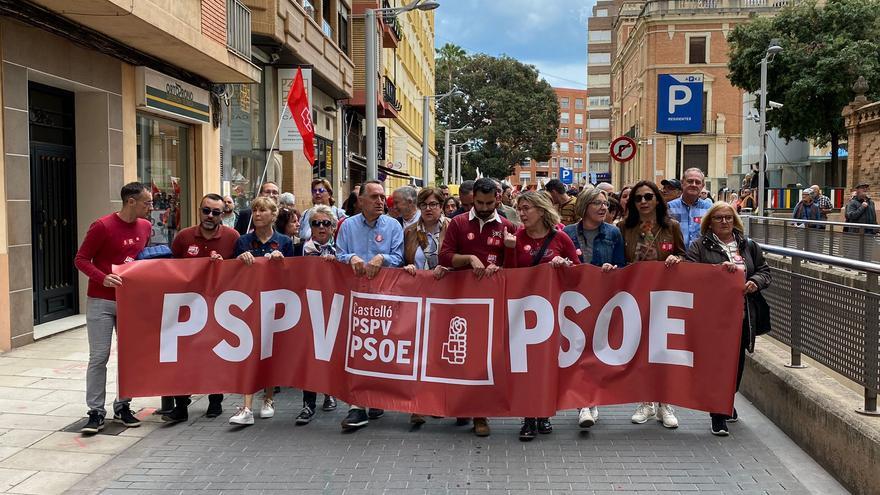 Vídeo: El PSOE en la manifestación del 1 de Mayo en Castelló