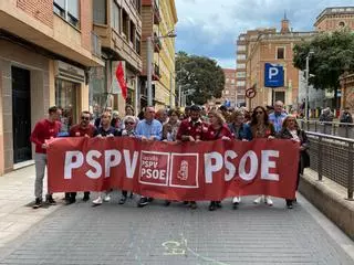 Vídeo: El PSOE en la manifestación del 1 de Mayo en Castelló