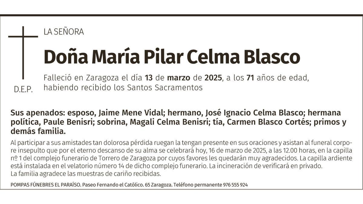 María Pilar Celma Blasco