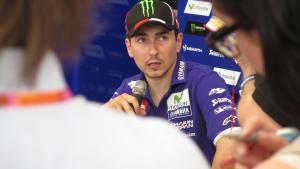 Jorge Lorenzo critica a Andrea Iannone al acabar el GP de Catalunya.