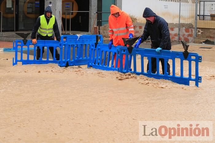 Temporal en Murcia: Los efectos de las lluvias en Los Alcázares y Cartagena