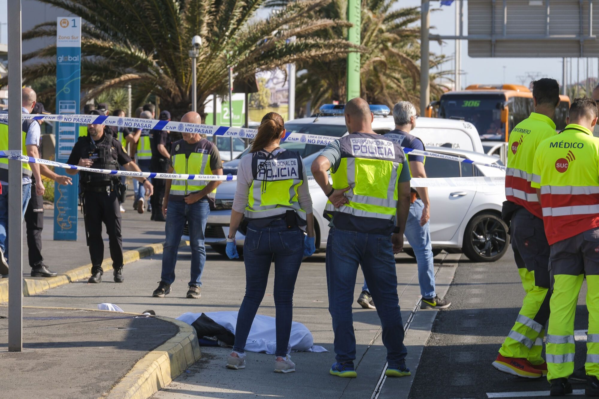 Muerto por disparo de la Policía Nacional en el aeropuerto de Gran Canaria