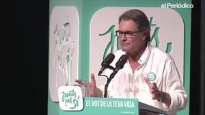 Artur Mas, durant la seva intervenció en un míting de JxSí, el setembre del 2015 a l’Hospitalet de Llobregat, durant la campanya del 27-S.