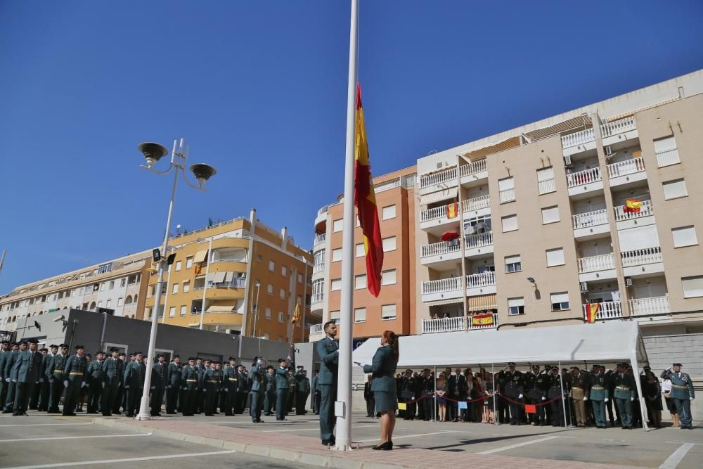 Misa y acto castrense en el cuertel de la Compañía de la Guardia Civil de Torrevieja y la Vega Baja el día de la Virgen del Pilar