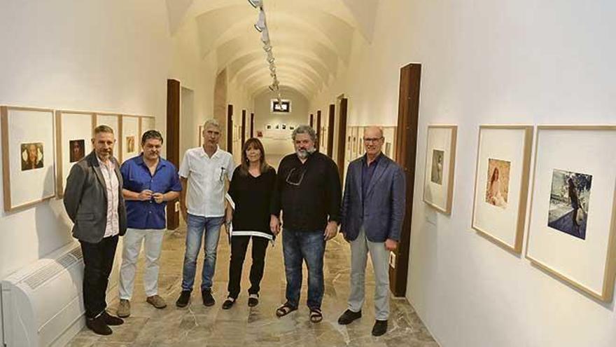 Segura, Garau, Dengra, Bonet, Bezares y Vives, ayer en la presentación de la exposición.