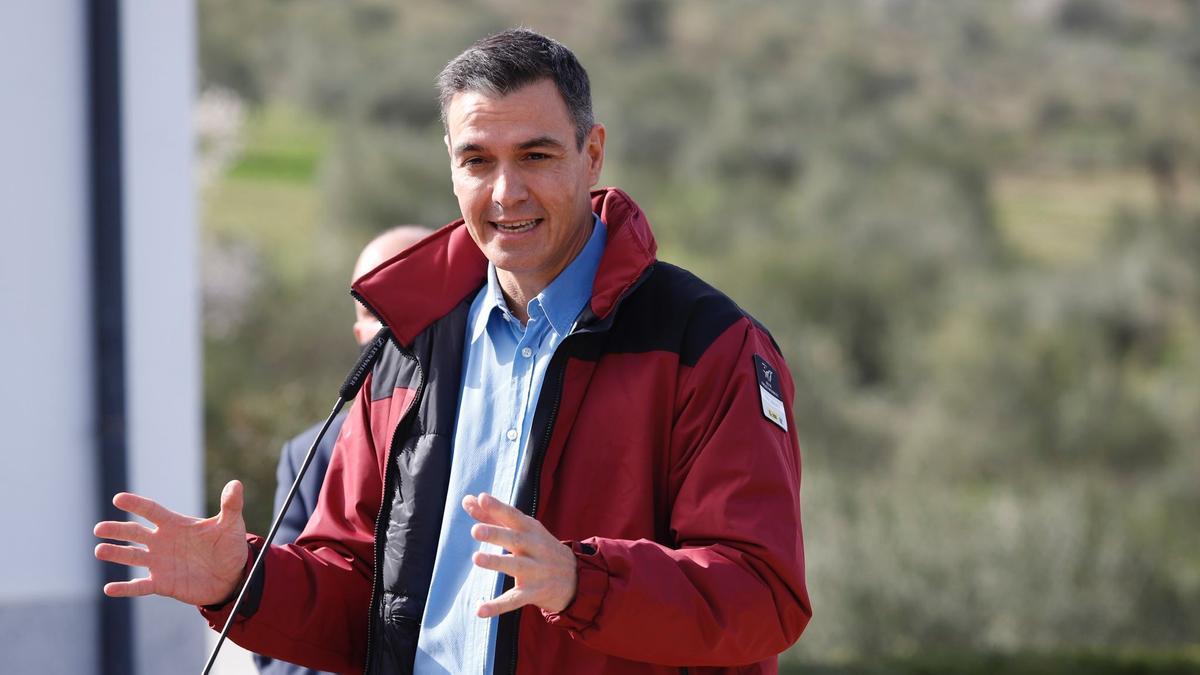 El presidente Sánchez visita la Sierra de las Nieves