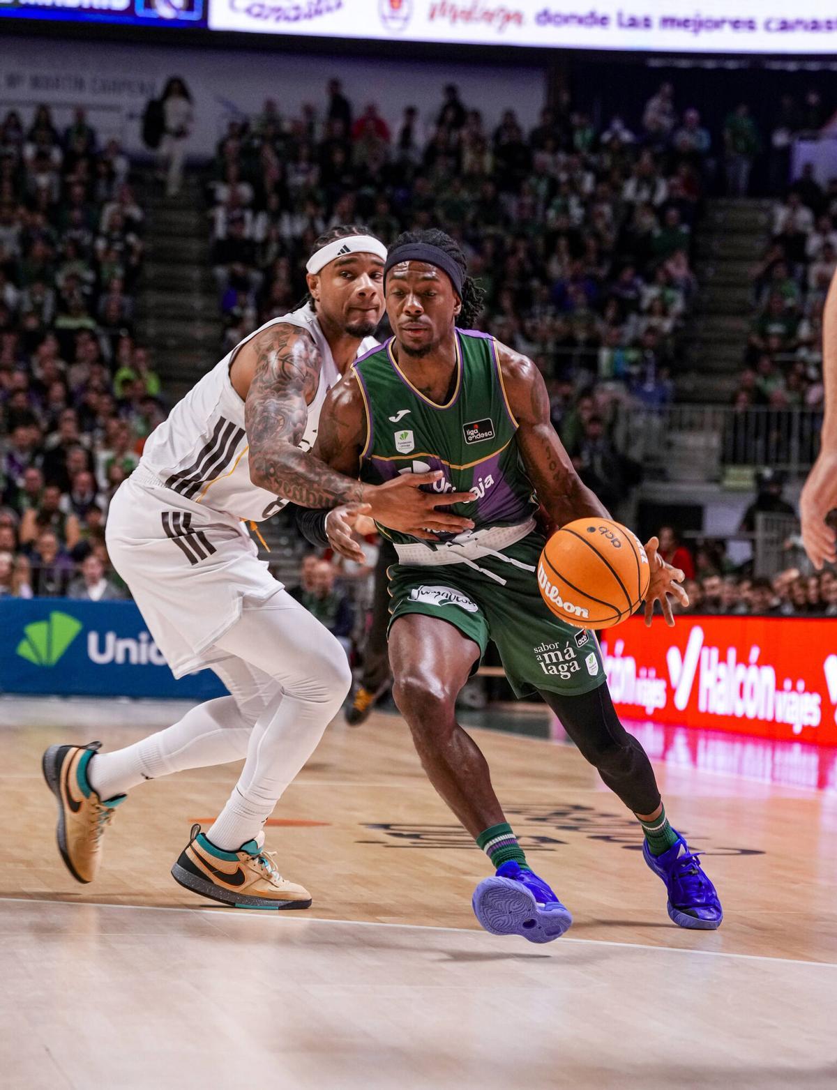 Partido disputado entre Unicaja y Real Madrid