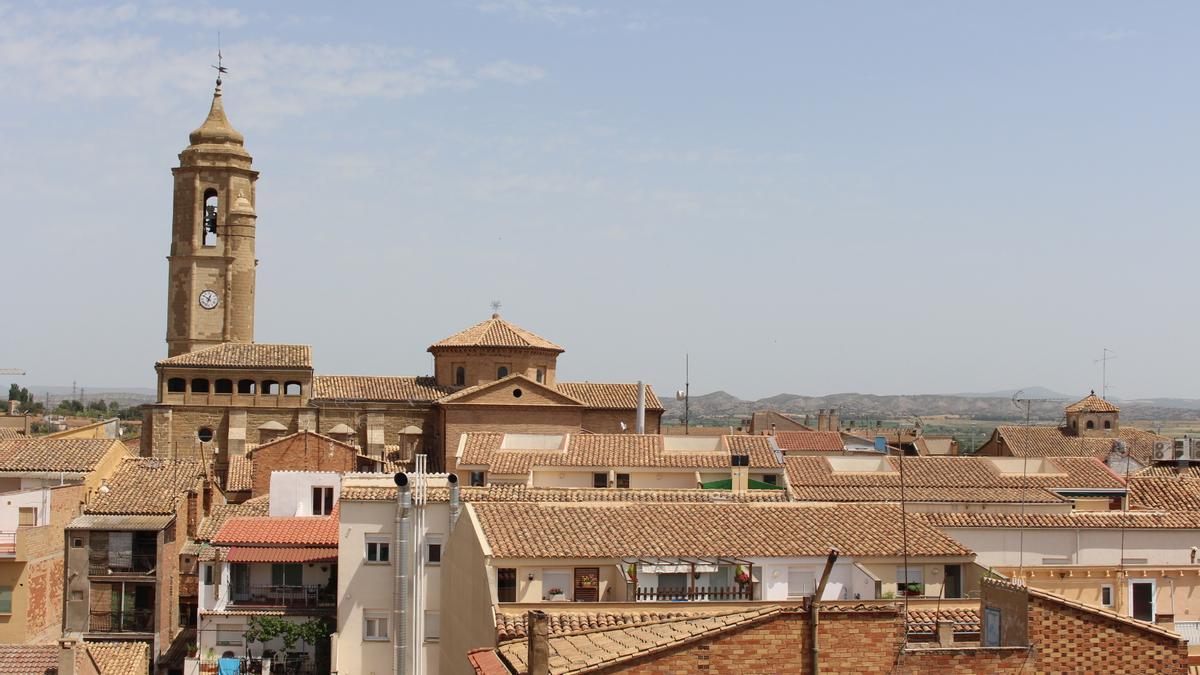 Vista general de la ciudad de Binéfar.