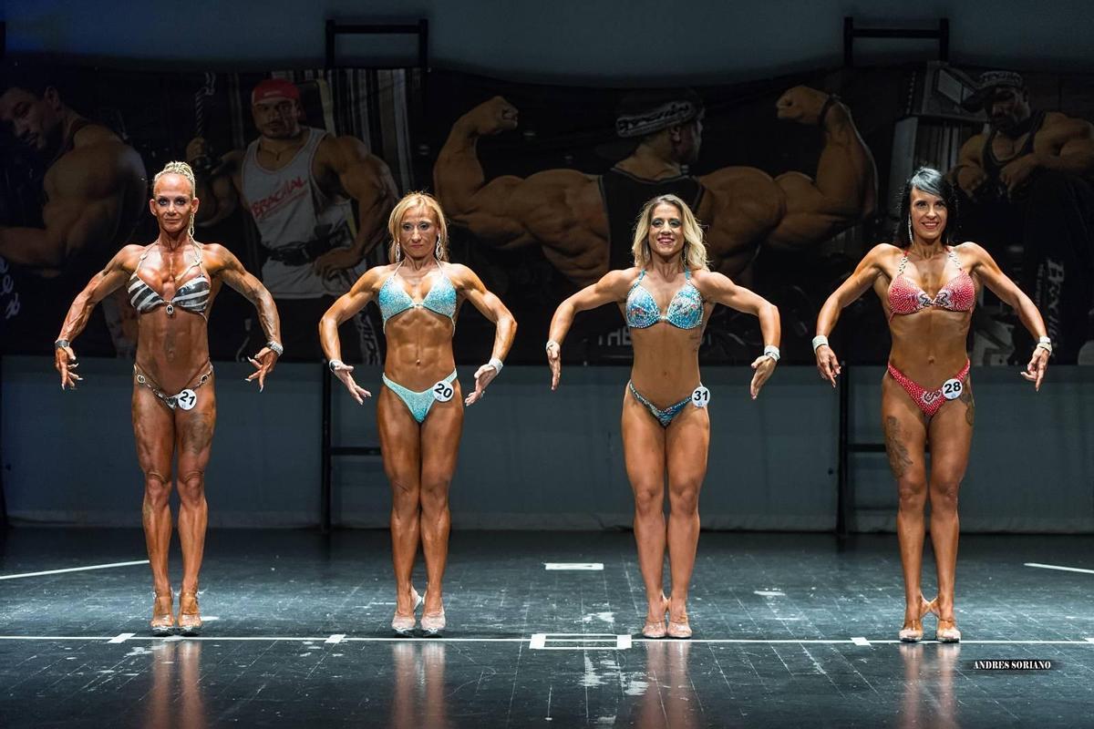 Caro Robens bei einem Bodybuilding-Wettbewerb.