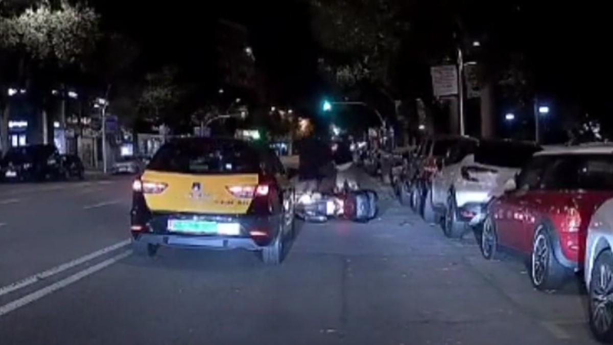 Pelea mortal entre un taxista y un motorista en Barcelona