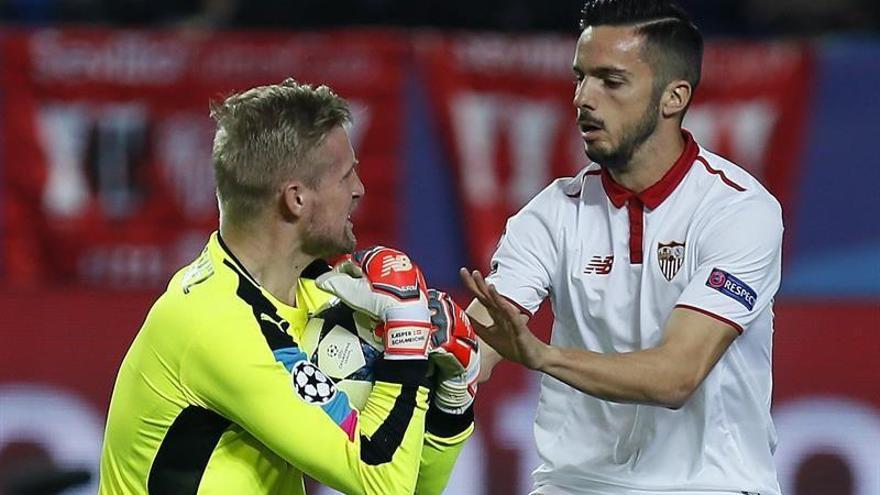 El Sevilla se lleva una escasa renta para la vuelta de Leicester (2-1)