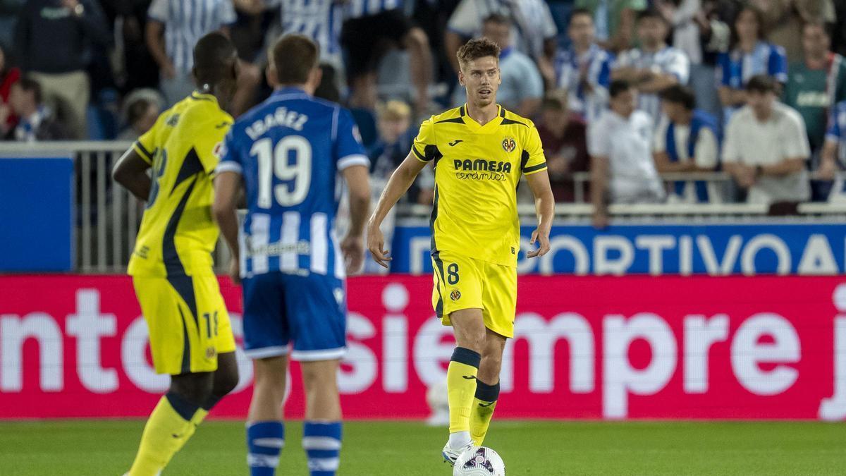 Juan Foyth, ante el Alavés.