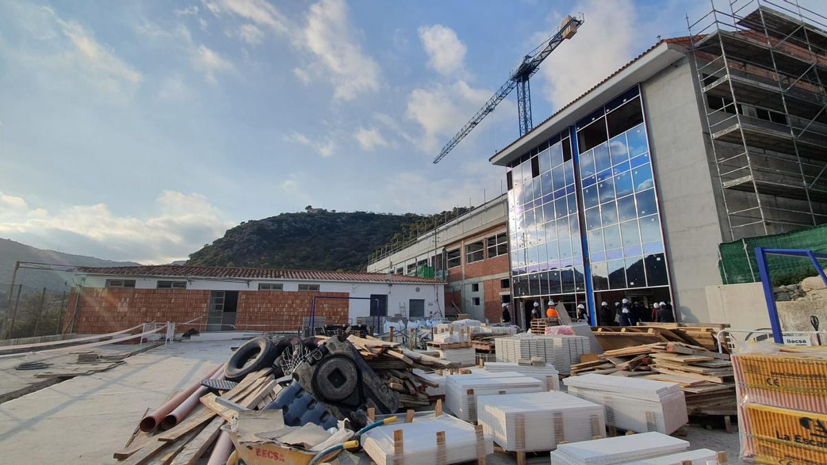 Las obras del nuevo colegio de les Useres estarán listas en abril.