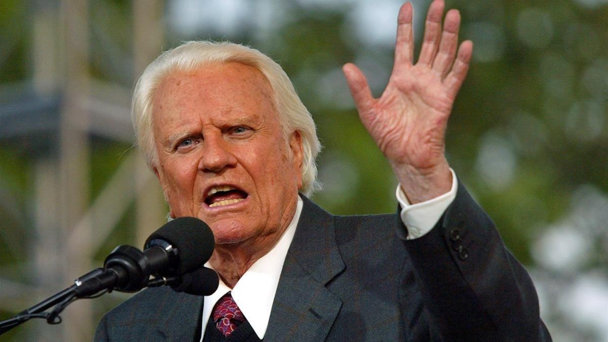 Billy Graham, en un discurso en Flushing Meadows Park, en Nueva York, el 25 de junio del 2005.