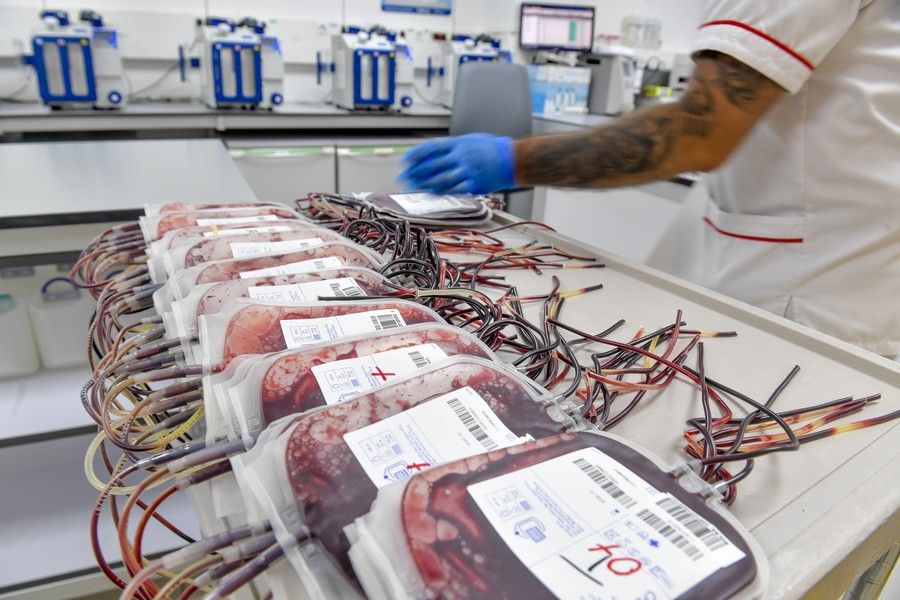 Almacenamiento de las donaciones de sangre en el ICHH