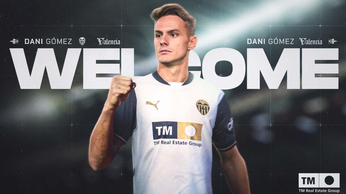 Dani Gómez, nuevo jugador del Valencia