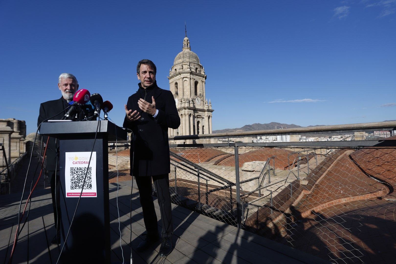 Campaña del Obispado para buscar fondos para construir el tejado de la Catedral