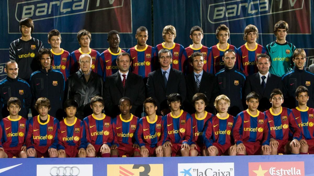 Rafa Mir formó parte del Infantil A del Barça del curso 2010-11