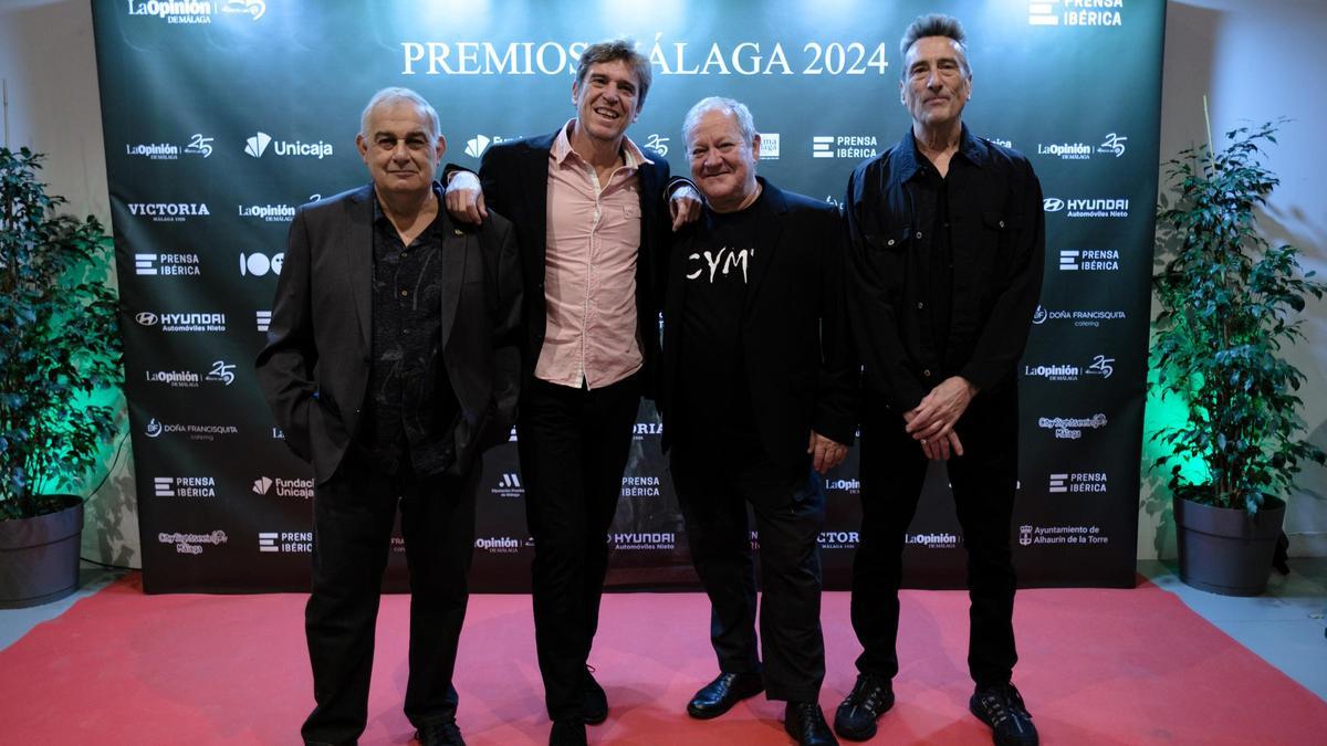Los integrantes de Danza Invisible en la gala de entrega de los Premios Málaga