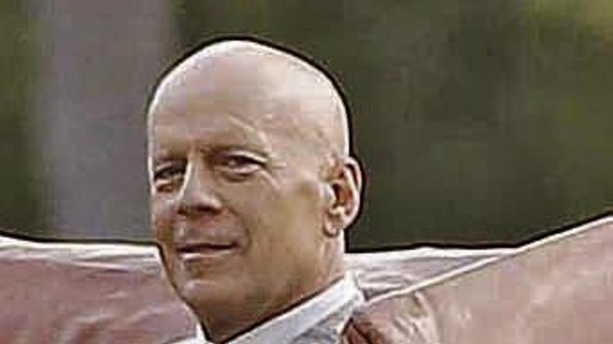 Bruce Willis, en el rodaje.