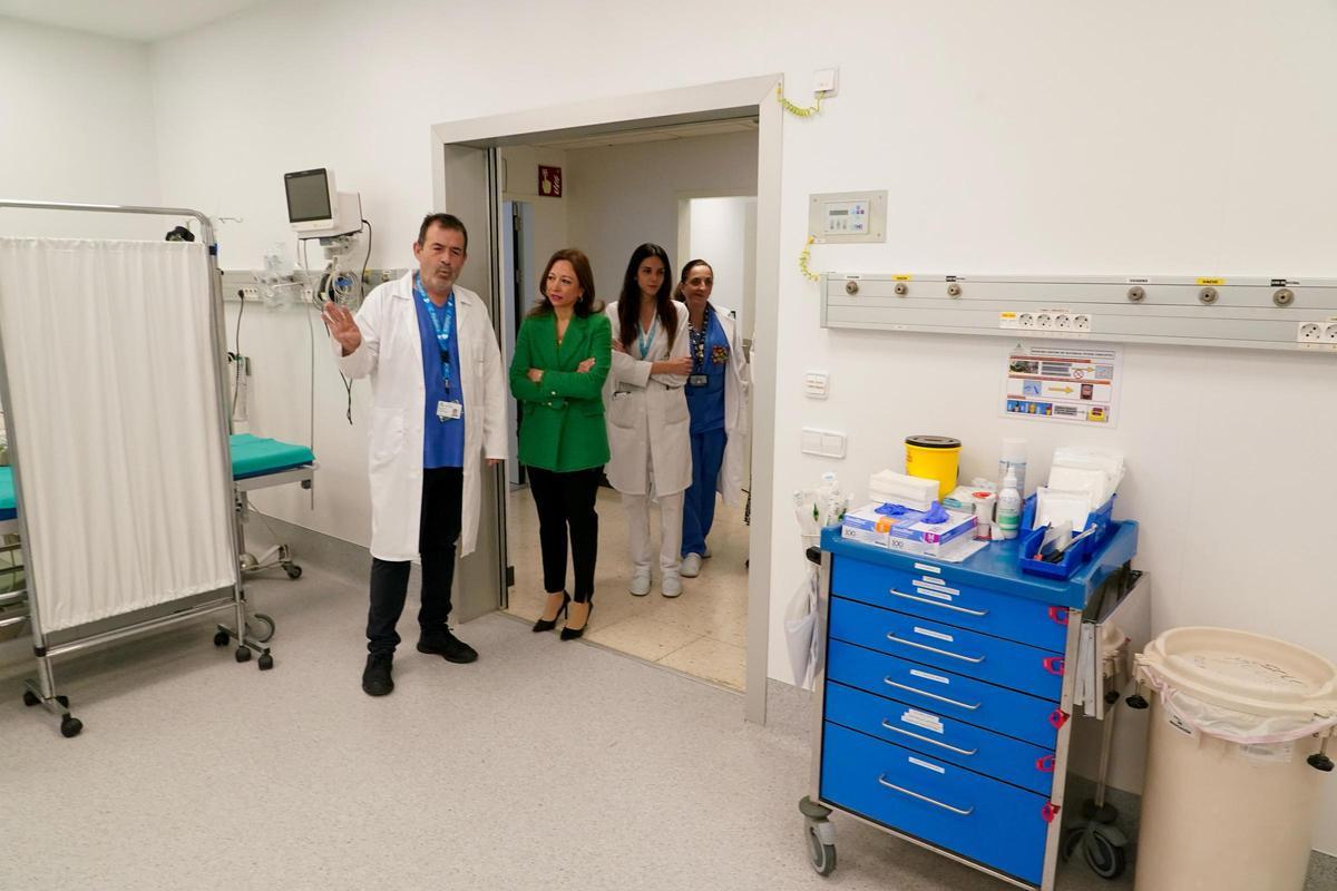 Patricia Navara visita las nuevas urgencias del Hospital Materno