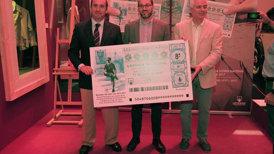 La Lotería Nacional dedica un décimo a Manolete a modo de homenaje