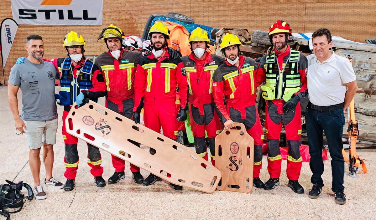 Los bomberos de Lanzarote quedan subcampeones de España en rescate en accidentes de tráfico.