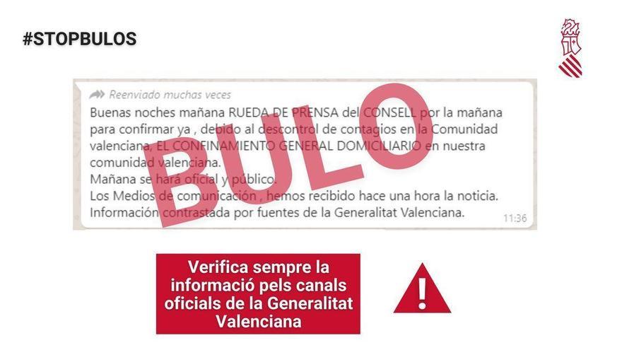 Bulo: Un falso mensaje de WhatsApp difunde la mentira de un inminente confinamiento