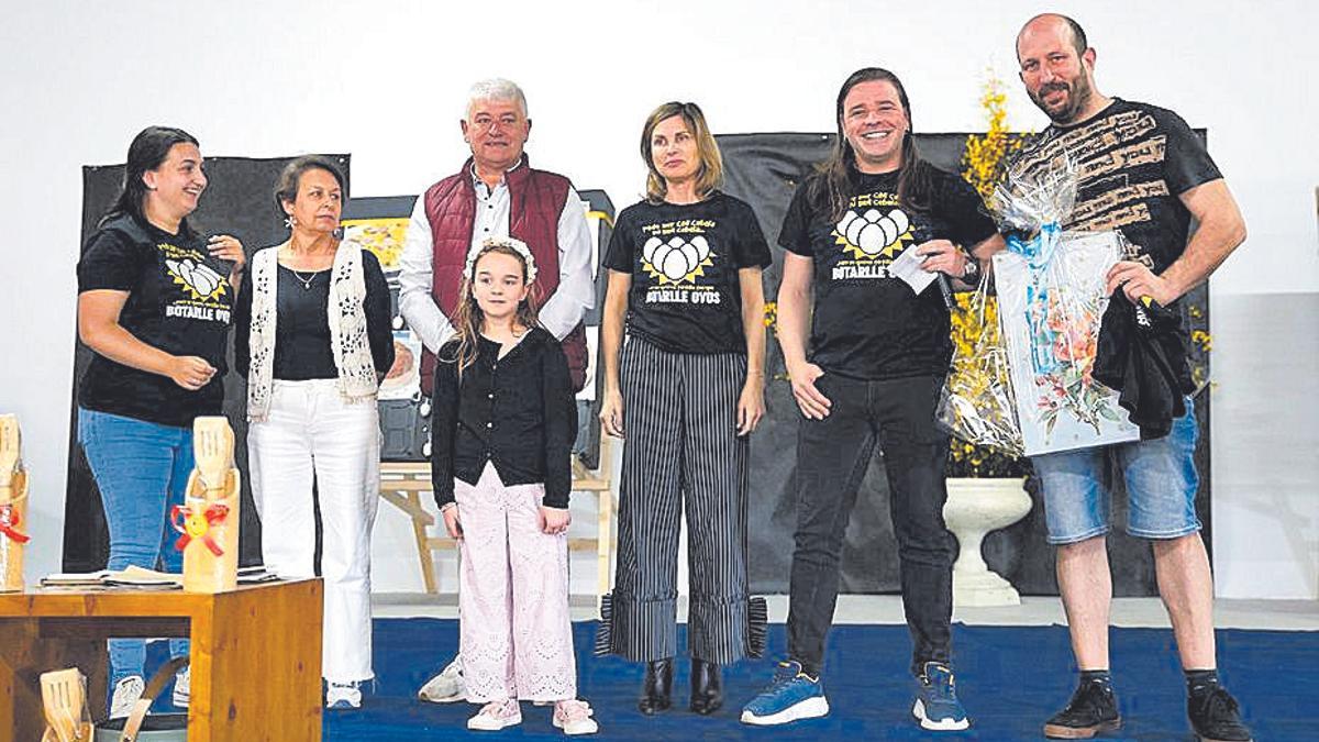 Momento da entrega de premios.