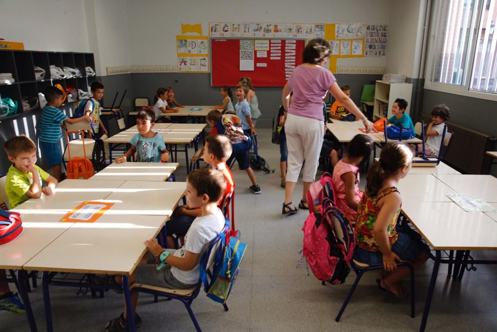 Inicio de curso en el colegio Soto Micó de Valencia.