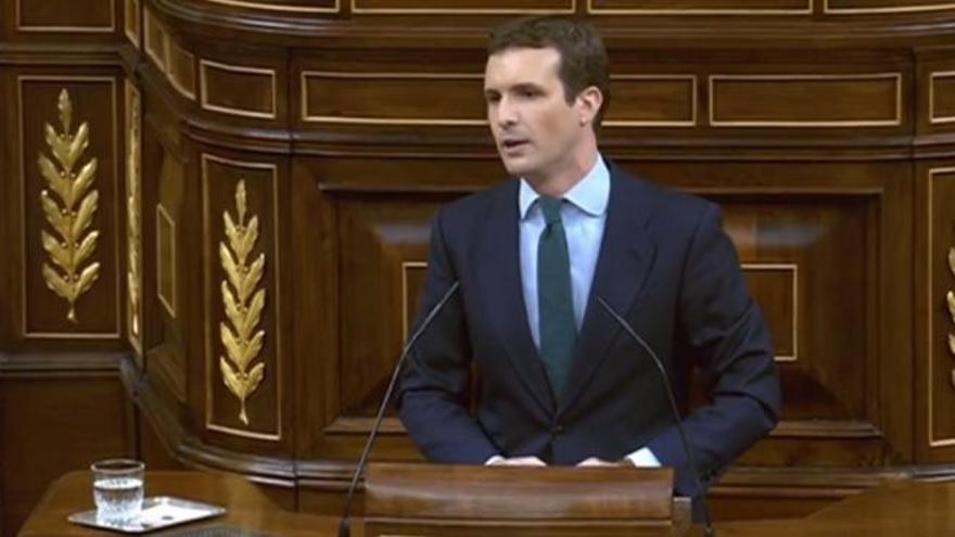 Pablo Casado asegura que los PGE están &quot;heridos de muerte&quot;