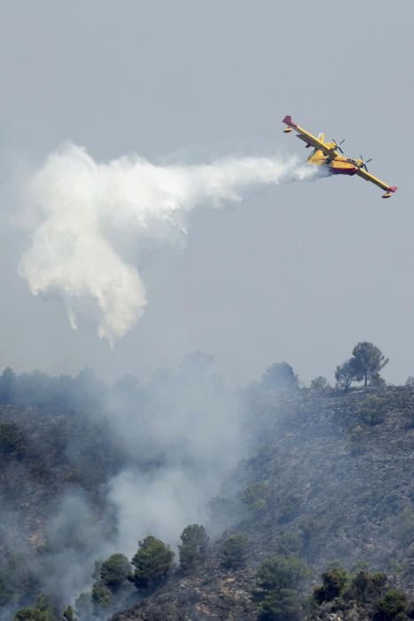 Imagen del incendio de Artana