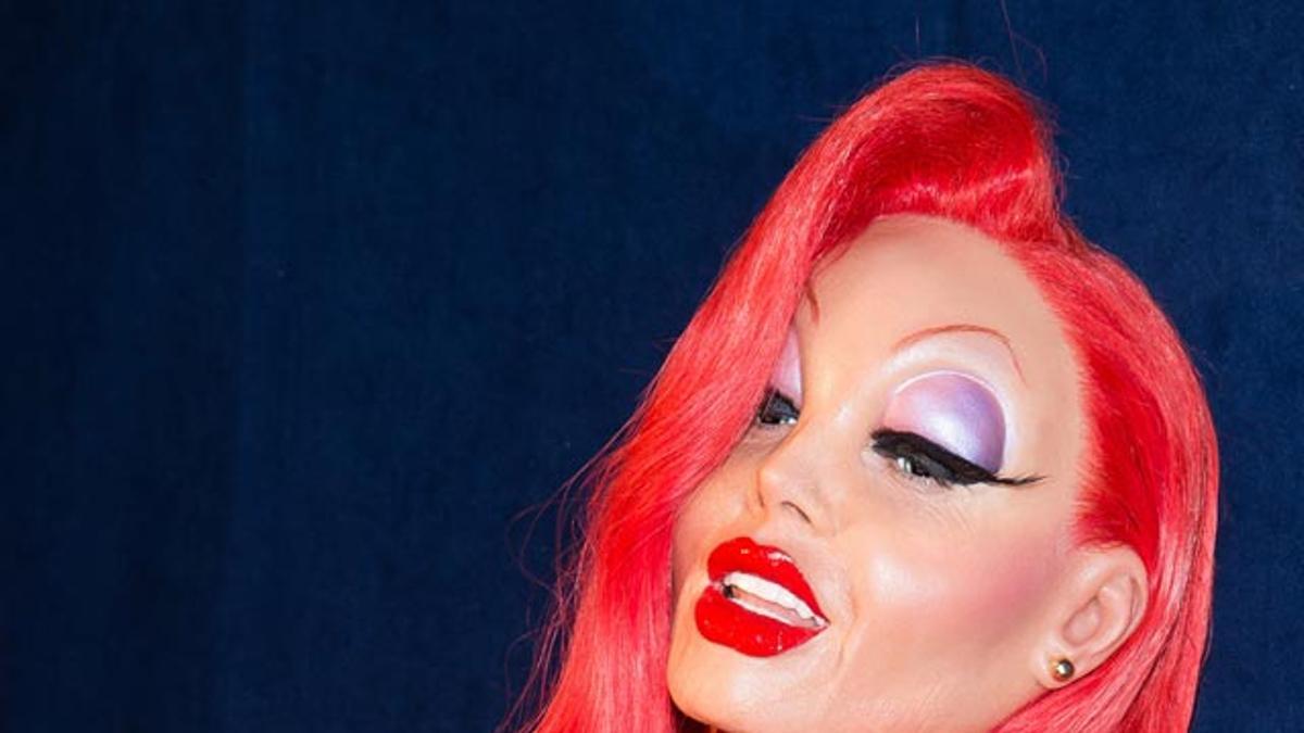 Heidi Klum como Jessica Rabbit para Halloween