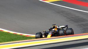 Max Verstappen , durante la primera sesión libre del GP de Bélgica