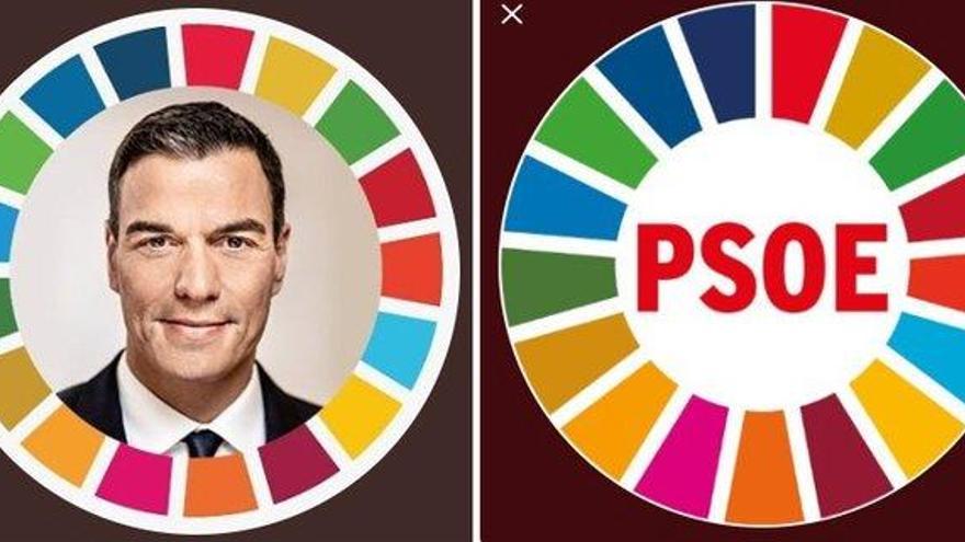 ¿Qué significa el círculo multicolor del nuevo avatar de Twitter de Pedro Sánchez y el PSOE?