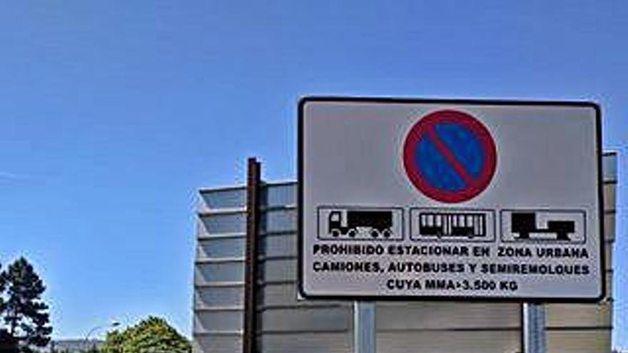 Prohibido camiones en zona urbana