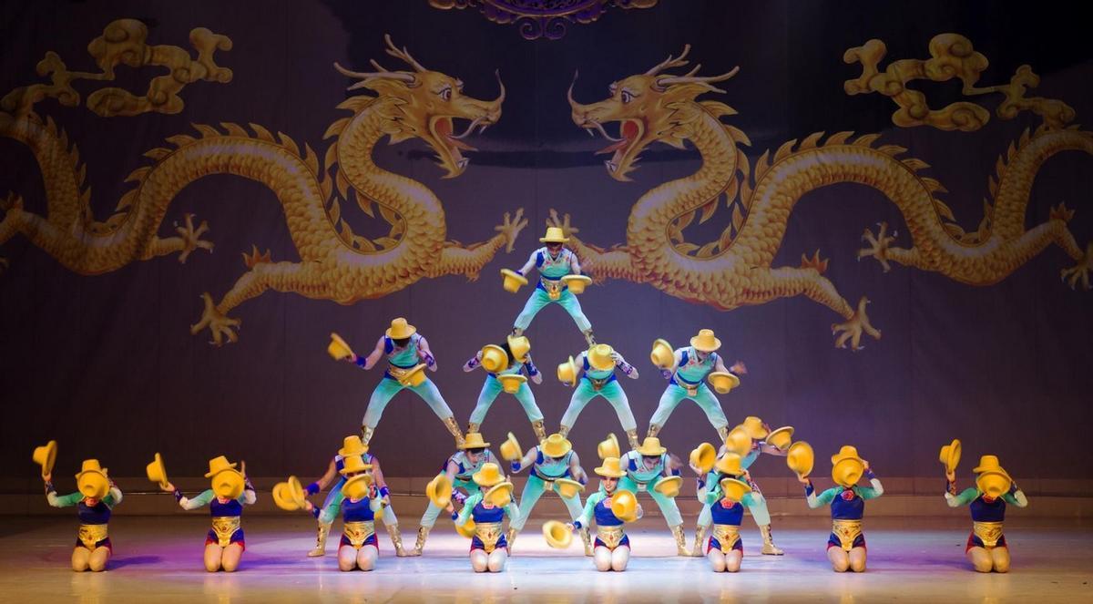 Espectáculo del Gran Circo Acrobático de China.