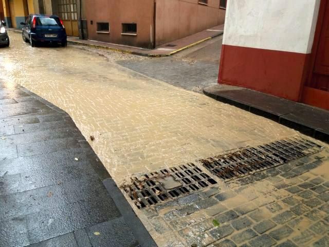 Fuerte tormenta en Calatayud