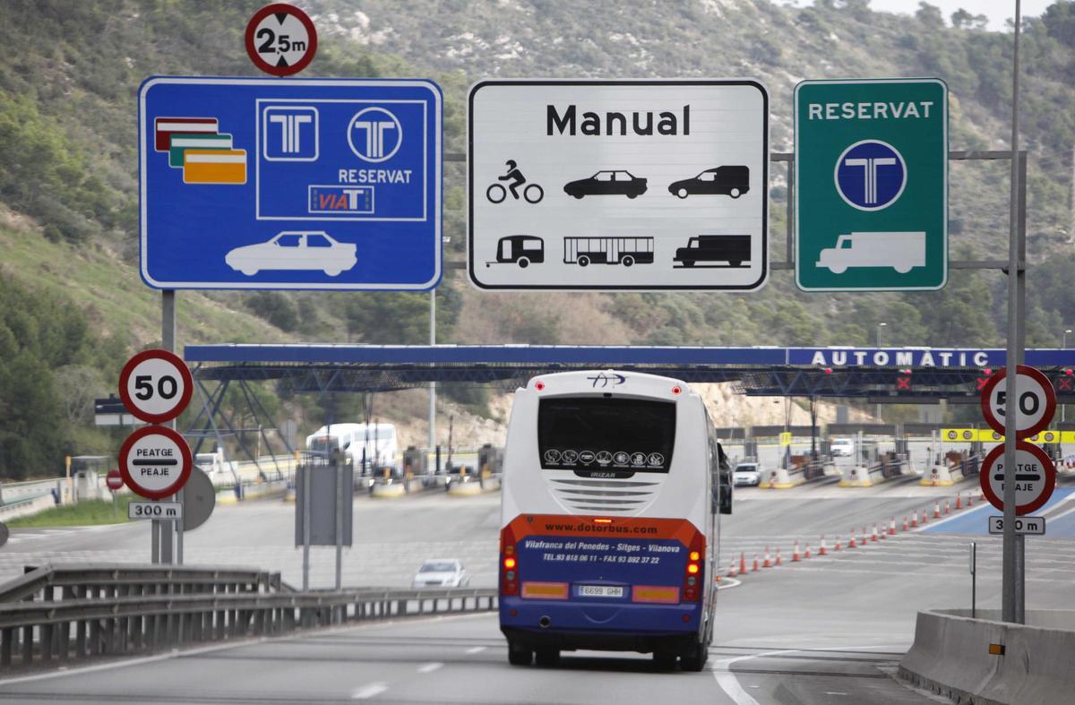 Uno de los peajes de la C-32 sud, en una imagen de archivo