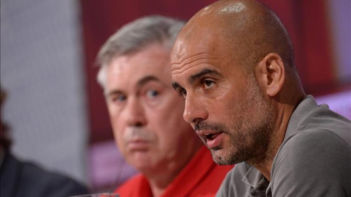 Ancelotti ha heredado el trabajo de Guardiola en el Bayern.