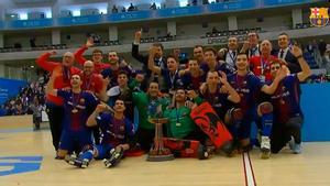 Así celebró el Barça de hockey la última Copa de Europa