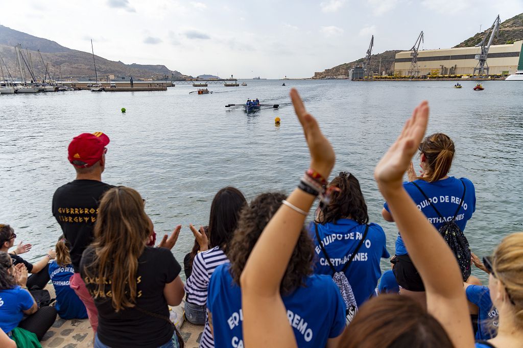 Los cartagineses ganan la regata marítima