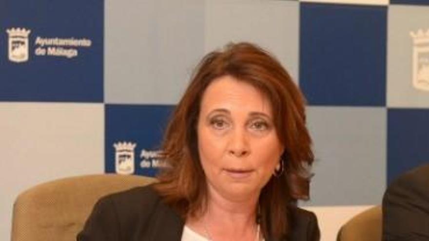 Ester Molina en una comparecencia en el Ayuntamiento.