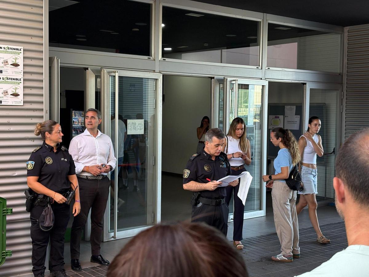 Realización de la prueba de medición en las Instalaciones Deportivas Gaetà Huguet.