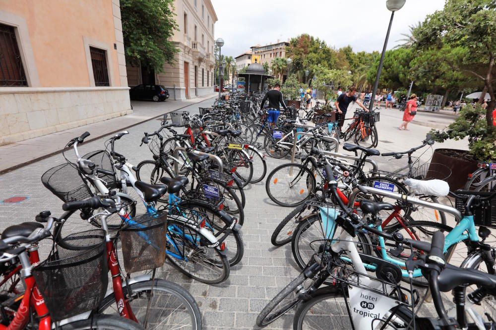 Operación nube: los turistas llenan Palma y atascos en los accesos