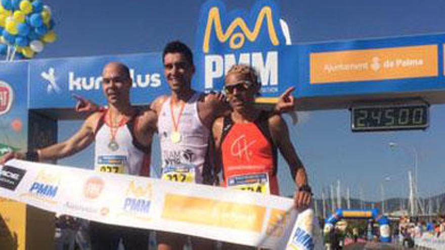 Manuel Wyss y Sebastiana Llabrés, vencedores de la Palma de Mallorca Marathon